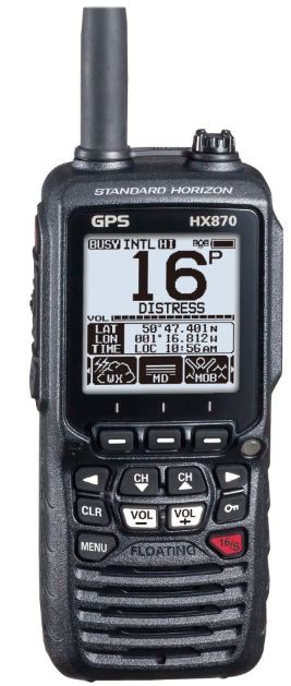 Носимая рация с GPS и DSC Standard Horizon HX870E